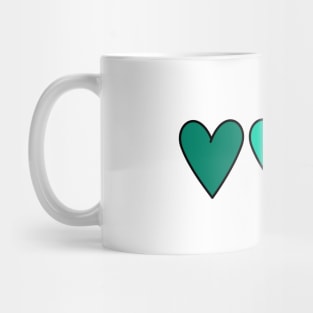 Cute aesthetic hearts Mug